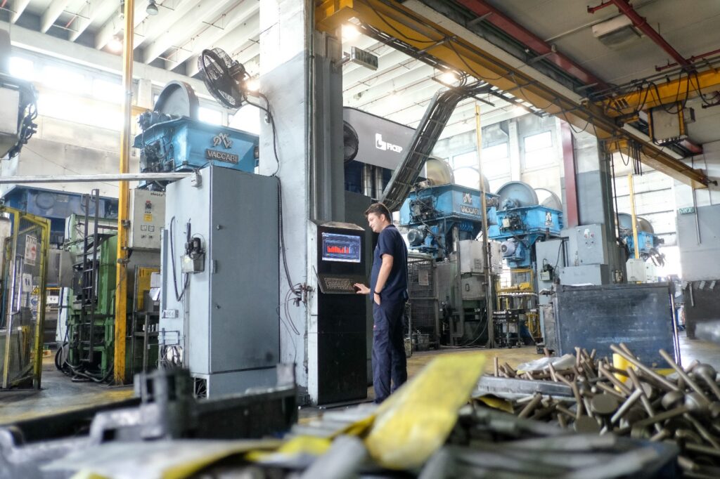 Press shop production floor
